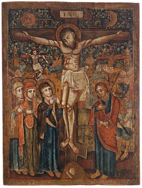 Unknown iconographer, Crucifixion from Kalná Roztoka
